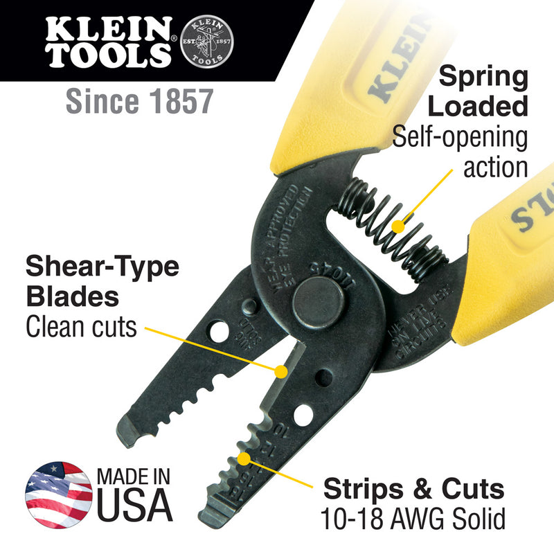Klein Tools Wire Stripper Cutter (10-18AWG)