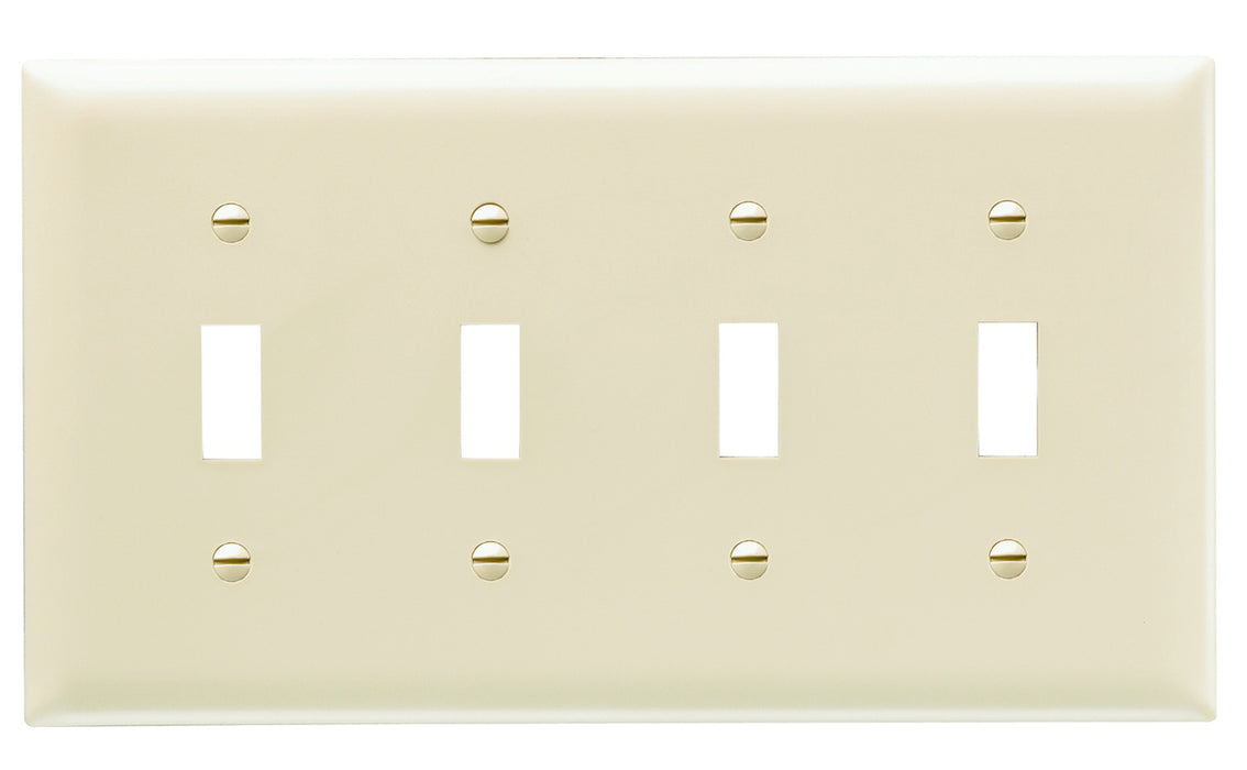 Wall Light Switch Plate - 4 Toggle