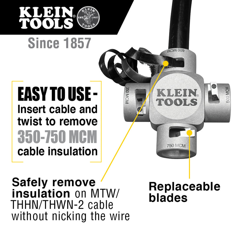 Klein Tools Large Cable Stripper (750-350 MCM)