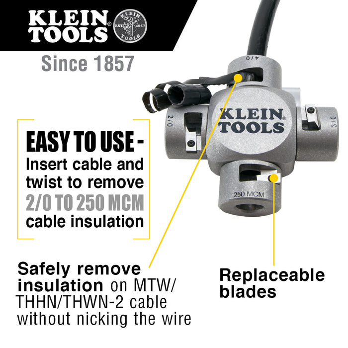 Klein Tools  Large Cable Stripper (2/0-250 MCM)