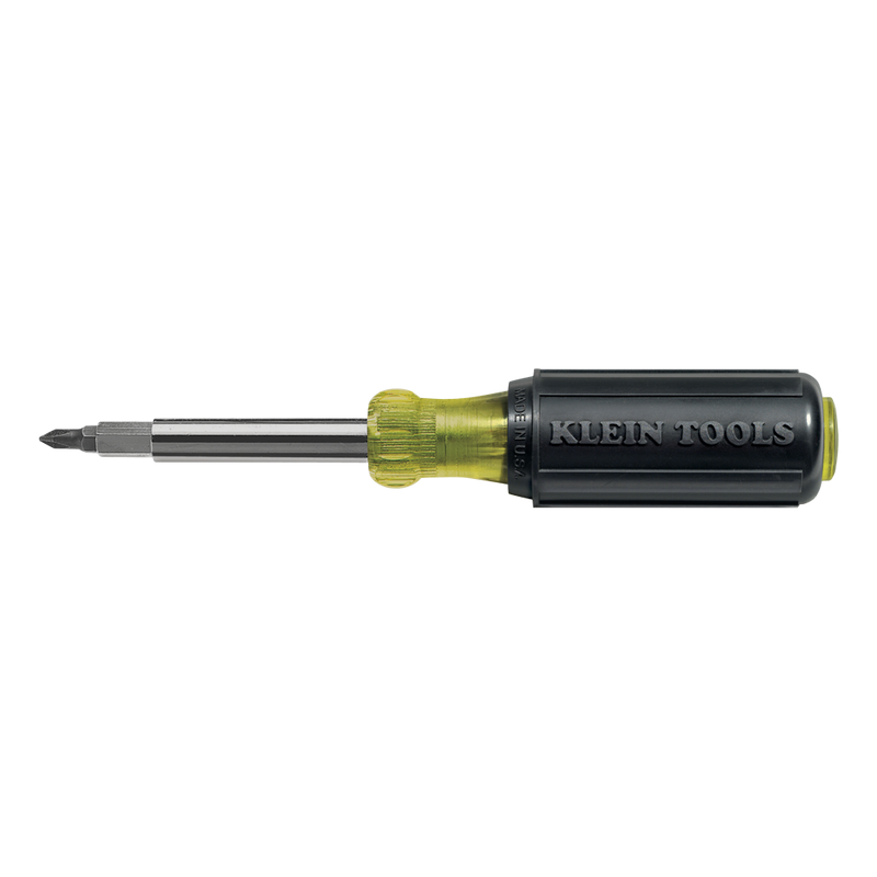 Klein Tools  Multi-Bit Screwdriver / Nut Driver, 10-in-1, Phillips, Slotted Bits