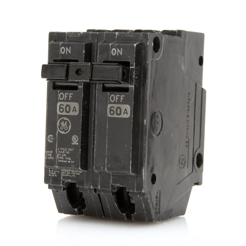 GE 60 Amp 2 in. Double-Pole Circuit Breaker