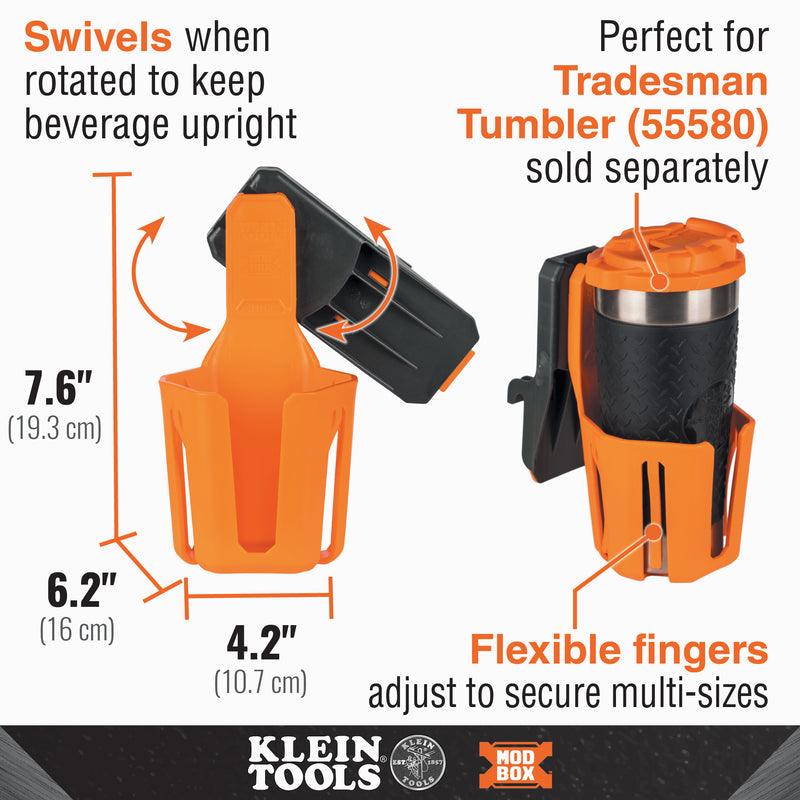 Klein Tools  MODbox™ Cup Holder Rail Attachment 54817MB