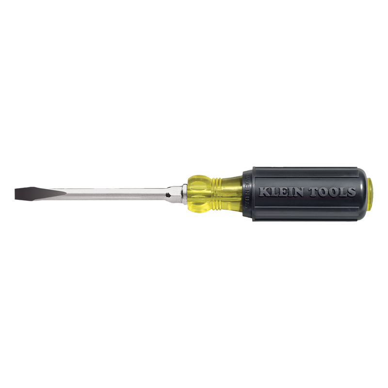 Klein Tools  1/4-Inch Keystone Screwdriver, 4-Inch Round Shank