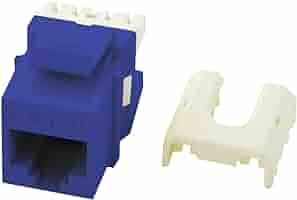 Cat 6 Quick Connect RJ45 Keystone Insert, Blue