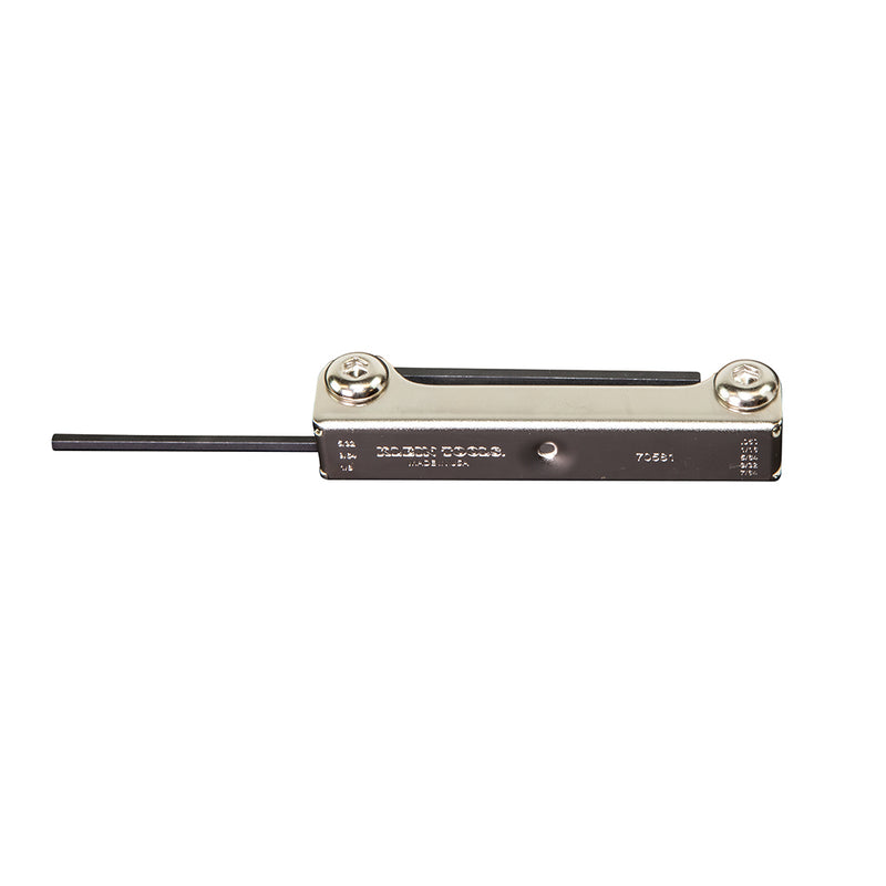 Klein Tools  Folding Hex Key Set, 8-Key, SAE Sizes