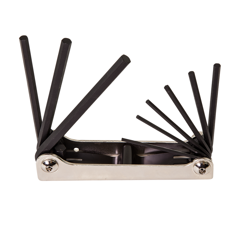 Klein Tools  Folding Hex Key Set, 9-Key, SAE Sizes