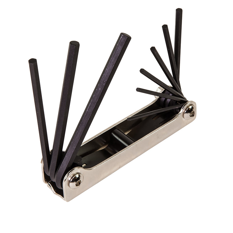 Klein Tools  Folding Hex Key Set, 9-Key, SAE Sizes