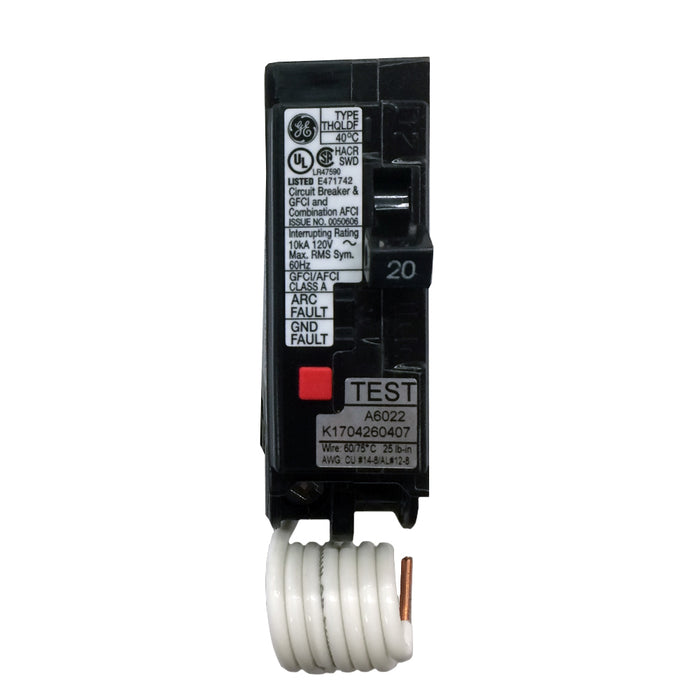 GE 20 Amp 1 in. Single-Pole Plug-in Mount Type Circuit Breaker