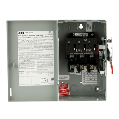 30A 3P GD N1 240V SAFETY SWITCH ABB