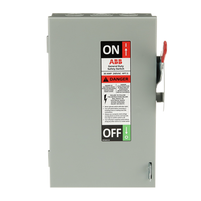 30A 3P GD N1 240V SAFETY SWITCH ABB