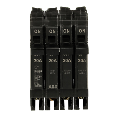 20A Quad Plug in Circuit Breaker ABB 120/240V
