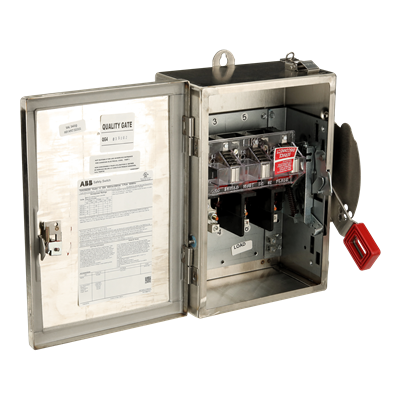 60A 3P HD N4X 600V NON FUSE SWITCH ABB