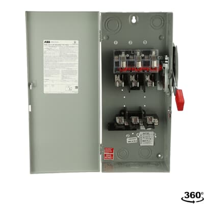 60A 3P HD N1 600V FUSIBLE SAFETY SWITCH ABB