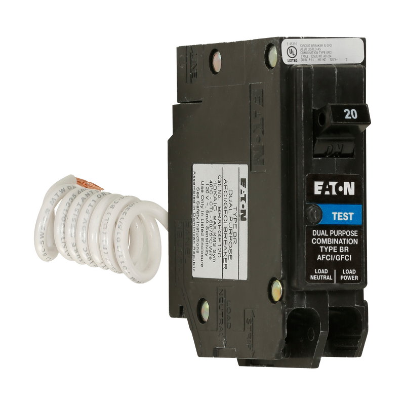 EATON BR Arc Fault/ Ground Fault Circuit Breaker