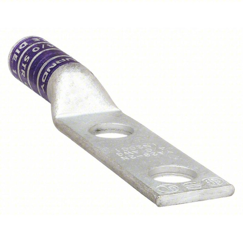 Burndy 4/0 Hy Seal Lug Compression Connector, 2-Hole