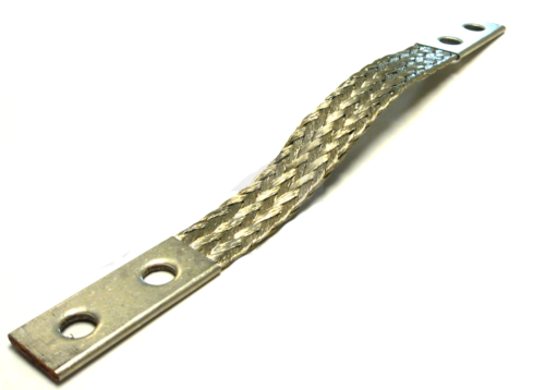 Penn Union FXBA-12-Q Flexible Copper Braid 12in 2-Hole CU