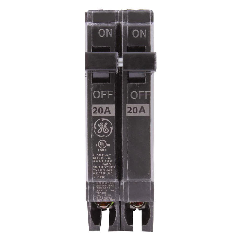 GE 20 Amp 1 in. Double-Pole Circuit Breaker