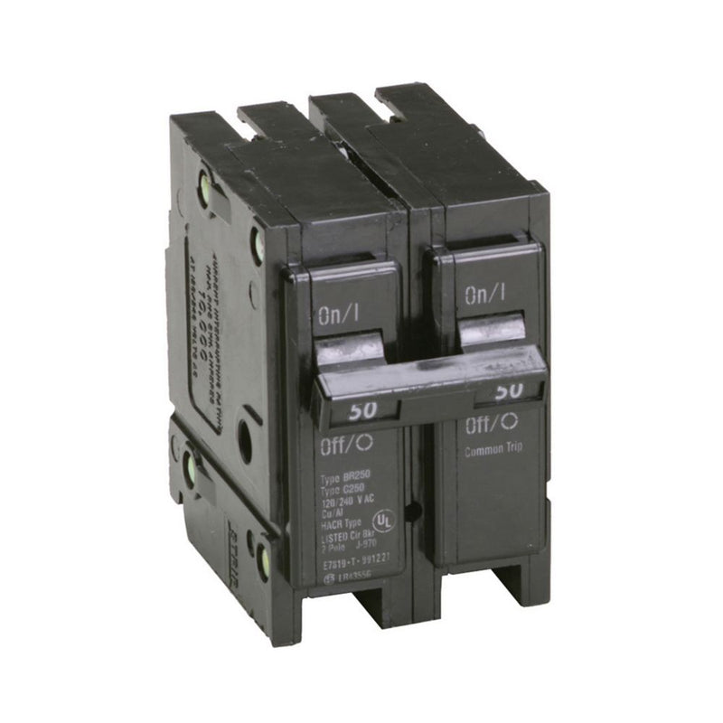 EATON  BR 2-Pole Interchangeable Circuit Breaker, 50A