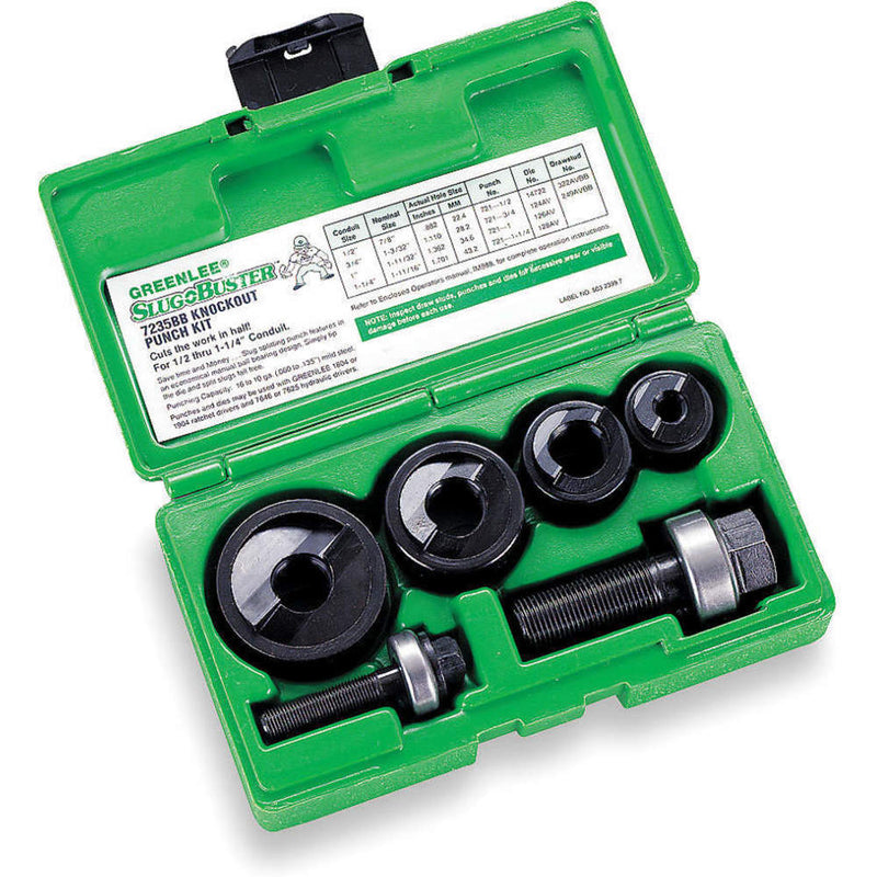 Greenlee Slug-Buster® 1/2" - 1-1/4" Manual Knockout Set