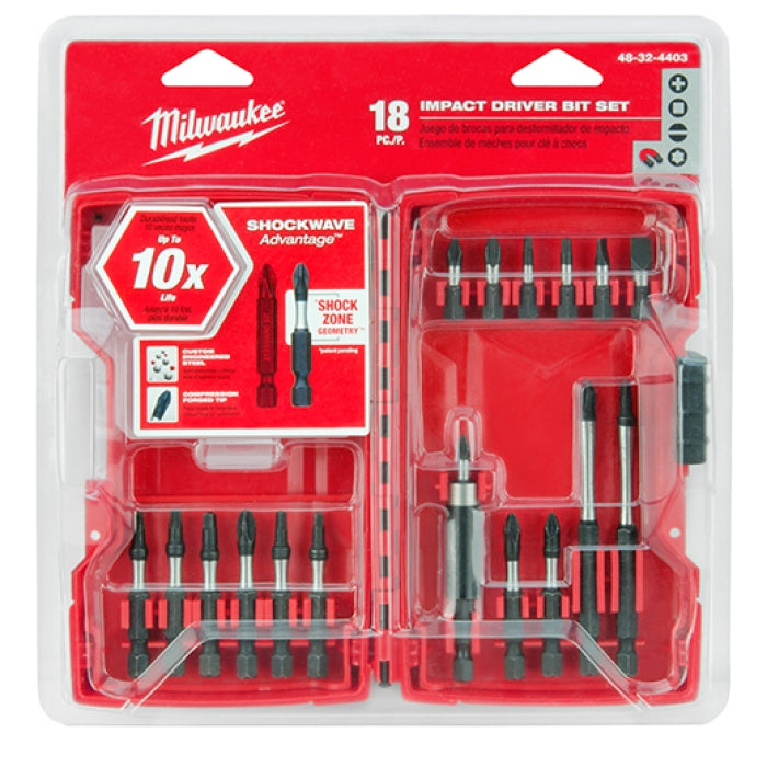 Milwaukee SHOCKWAVE Impact Duty™ Driver Bit Set -18PC  48-32-4403