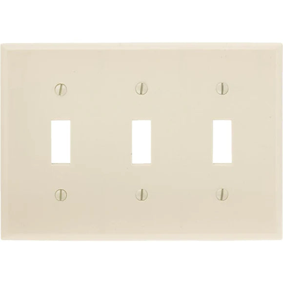 Wall Light Switch Plate - 3 Toggle