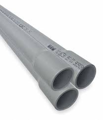 PVC Conduit RD 10ft SCH40 Gray