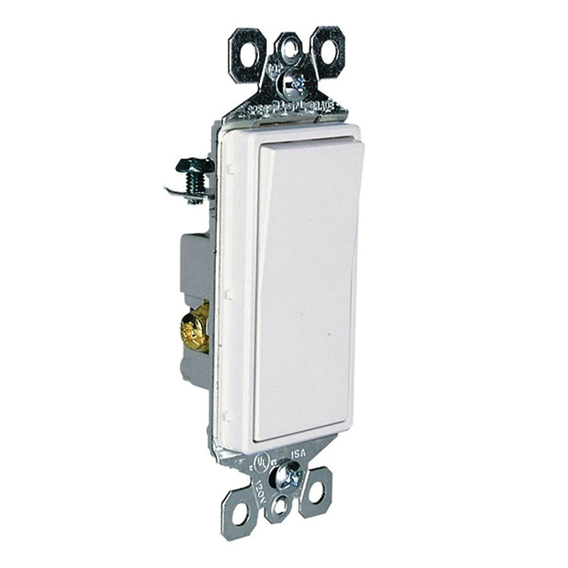 15A Decora 3-Way Switch, White