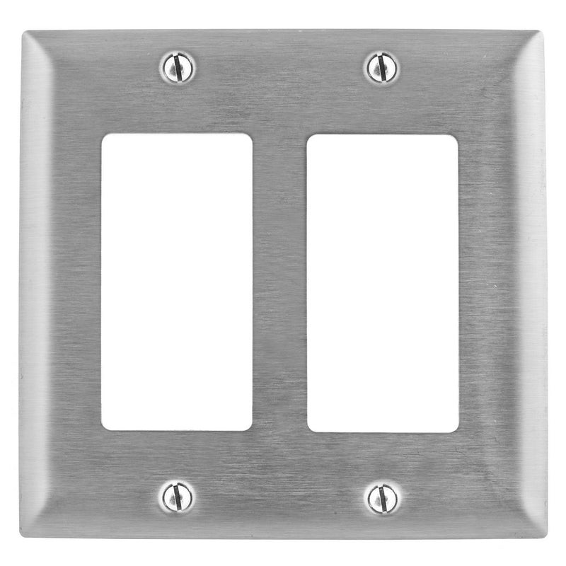 Stainless Steel Plate Decora 2G P&S