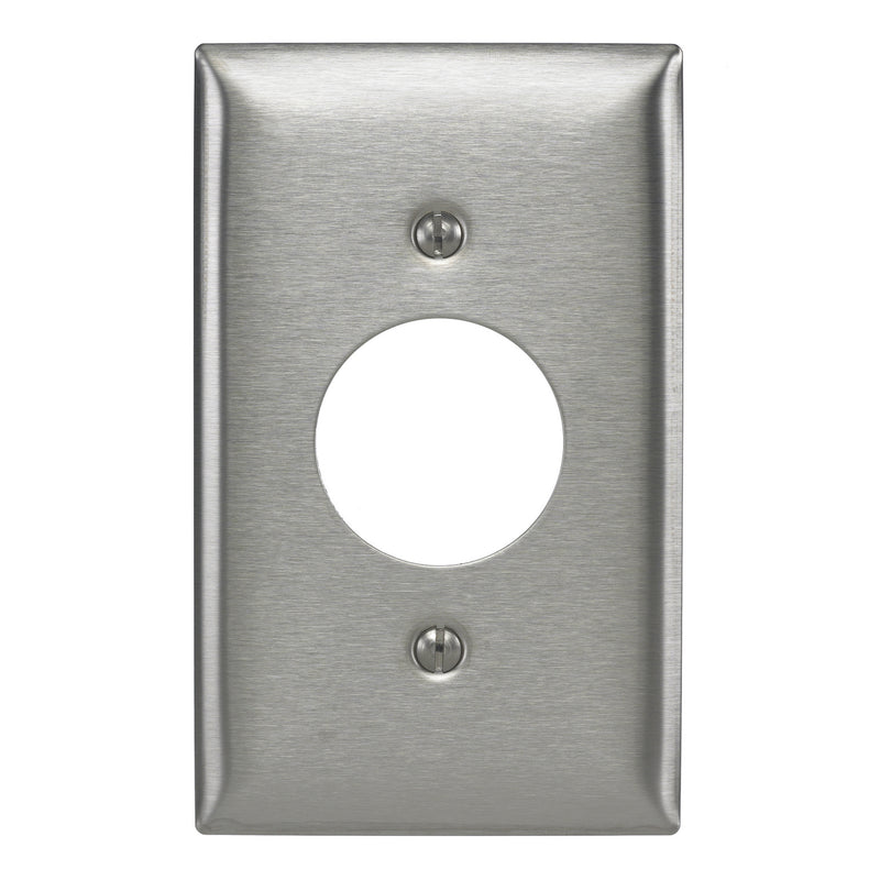 Smooth Metal Wall Plate 1-Gang Single 302/304 Stainless Steel P&S