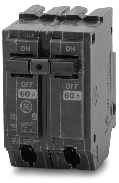 GE 60 Amp 2 in. Double-Pole Circuit Breaker