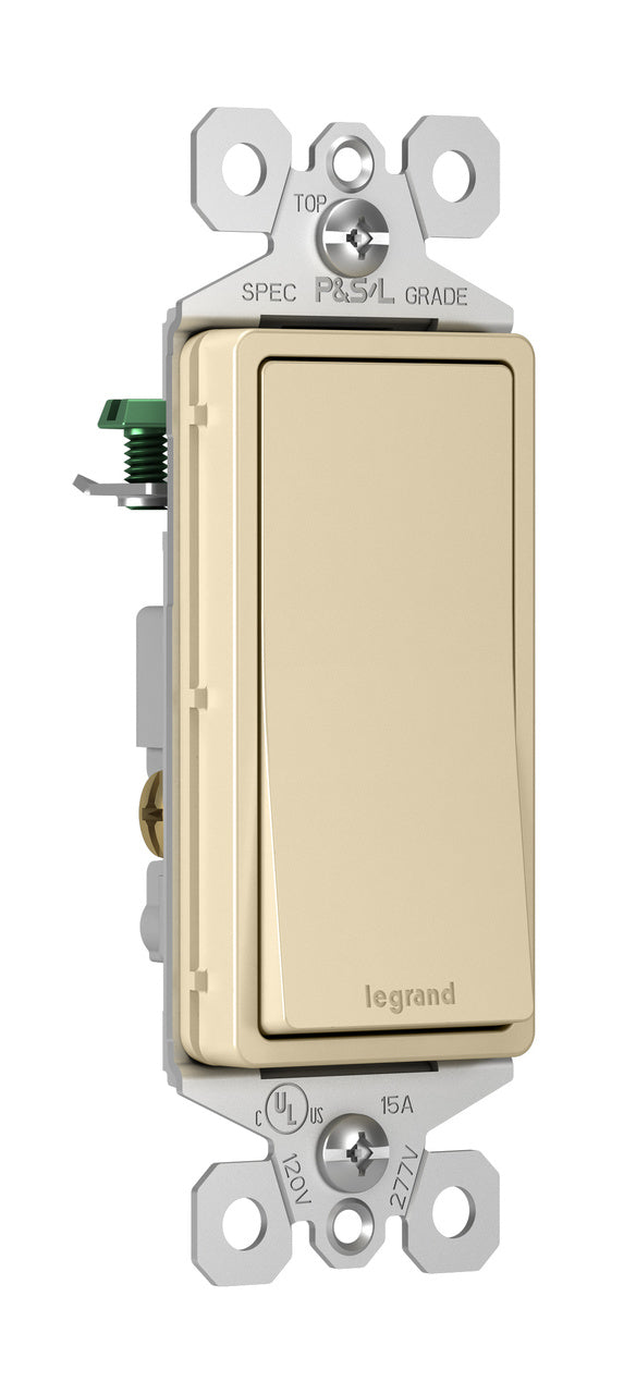 15A Decora Radiant®  3-Way Switch, Ivory