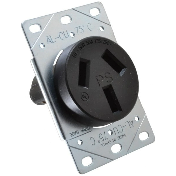 50A Single Flush Range Receptacle