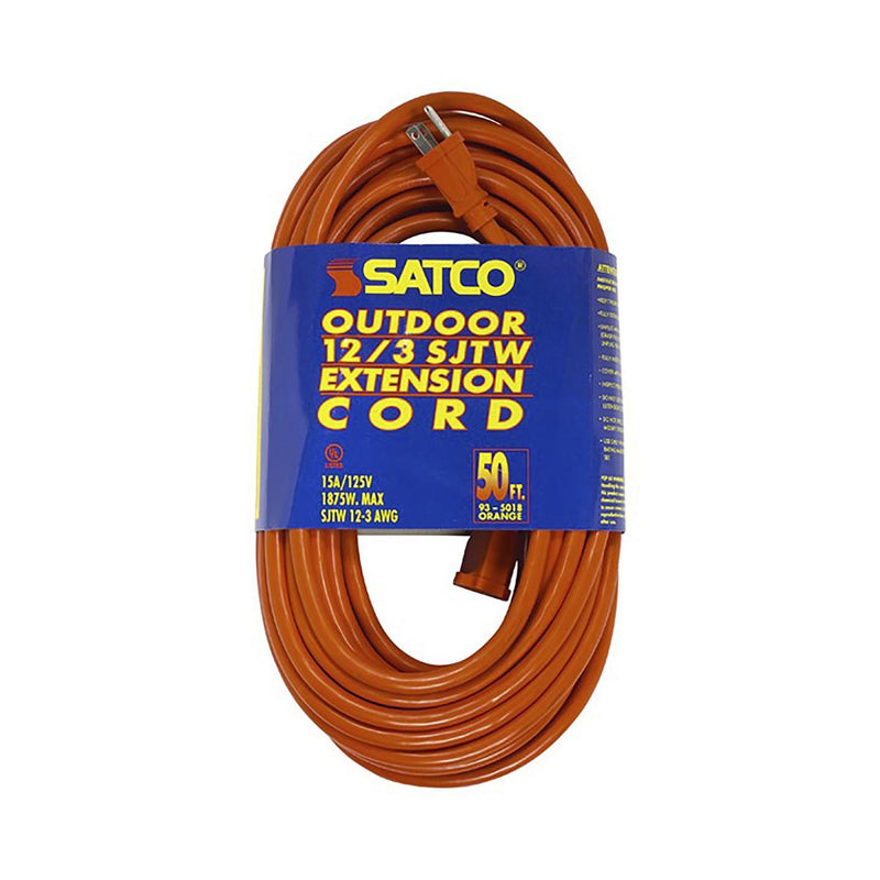 50FT Outdoor Heavy Duty Extension Cord  93-5018 Orange