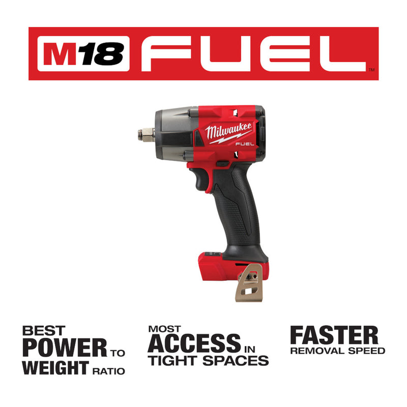 Milwaukee M18 FUEL™ 1/2" Mid-Torque Impact Wrench w/ Friction Ring  2962-20
