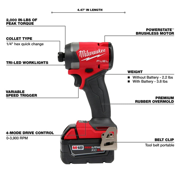 Milwaukee M18 FUEL™ 2-Tool Combo Kit 3697-22