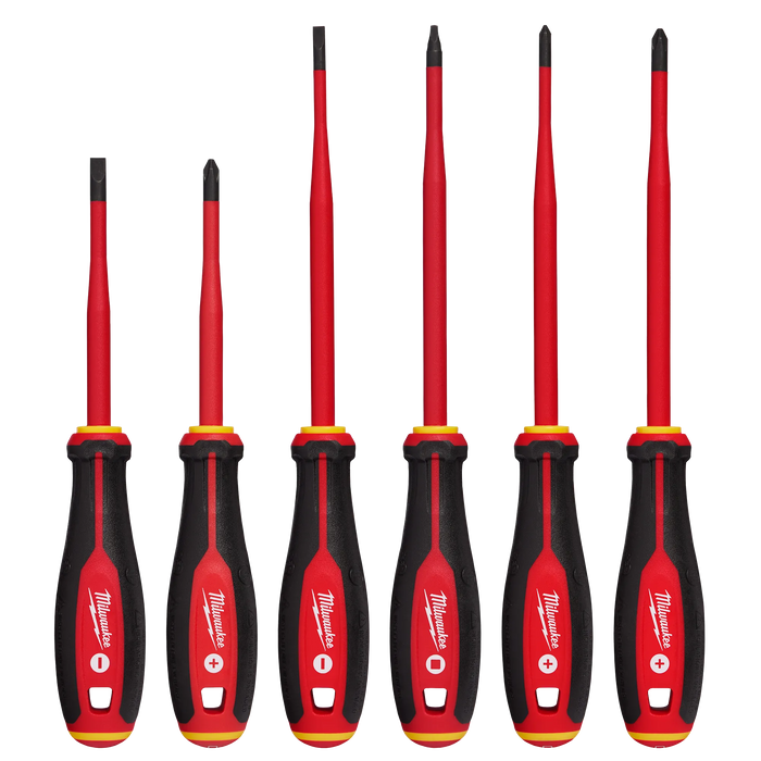 Milwaukee 6pc 1000V Insulated Slim Tip Screwdriver Set 48-22-2206