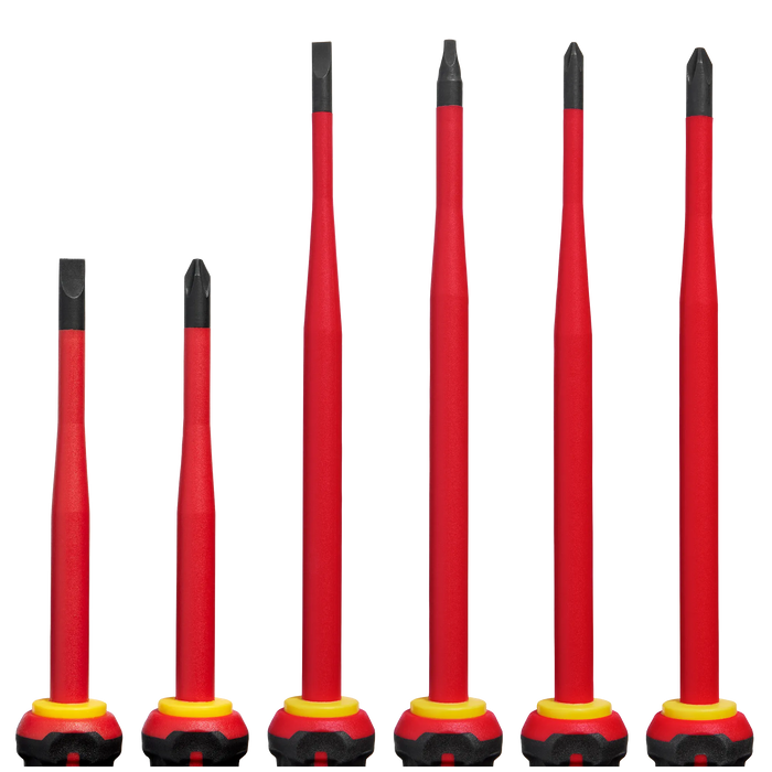 Milwaukee 6pc 1000V Insulated Slim Tip Screwdriver Set 48-22-2206