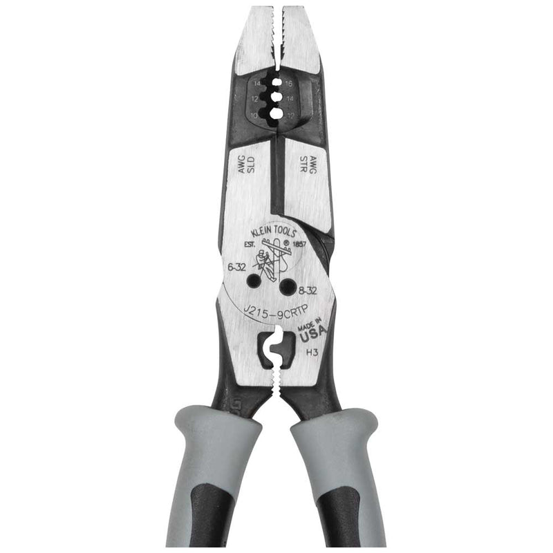 Klein Tools  Hybrid Pliers with Crimper, Fish Tape Puller and Wire Stripper