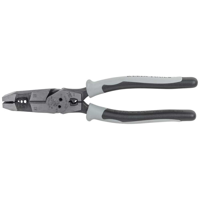 Klein Tools  Hybrid Pliers with Crimper, Fish Tape Puller and Wire Stripper
