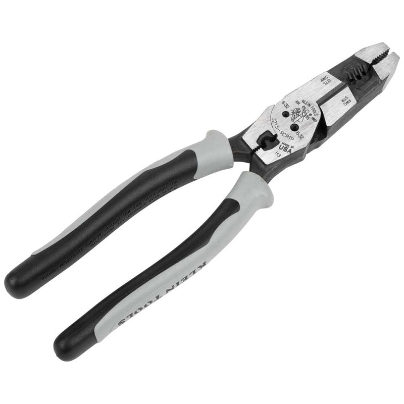 Klein Tools  Hybrid Pliers with Crimper, Fish Tape Puller and Wire Stripper