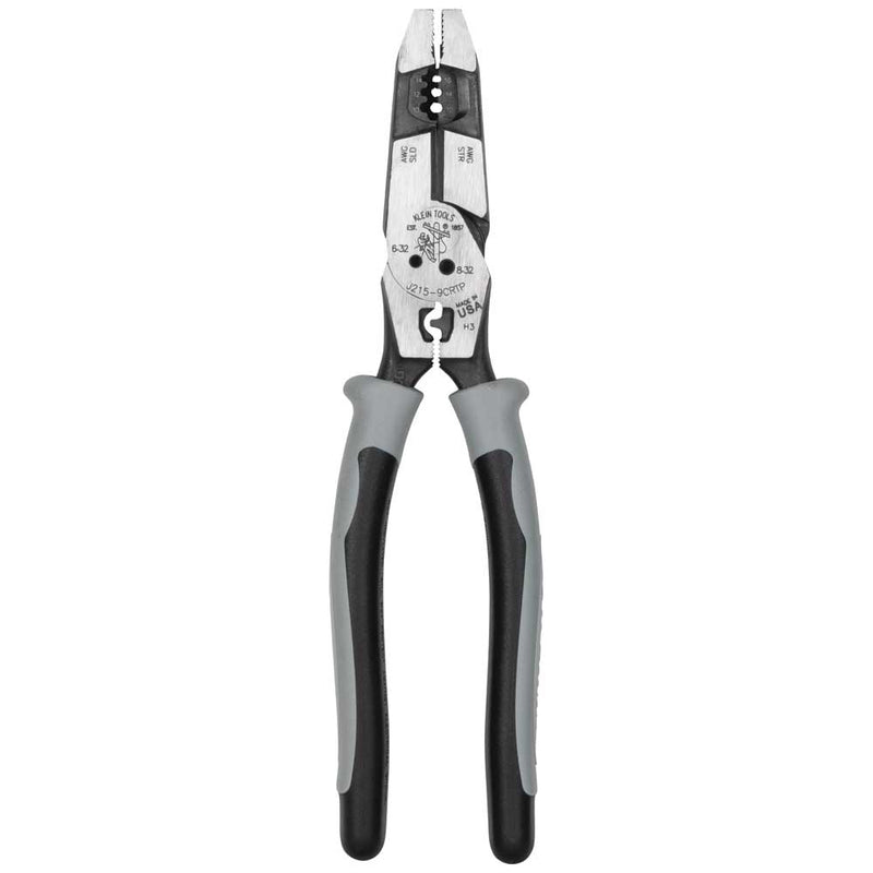Klein Tools  Hybrid Pliers with Crimper, Fish Tape Puller and Wire Stripper