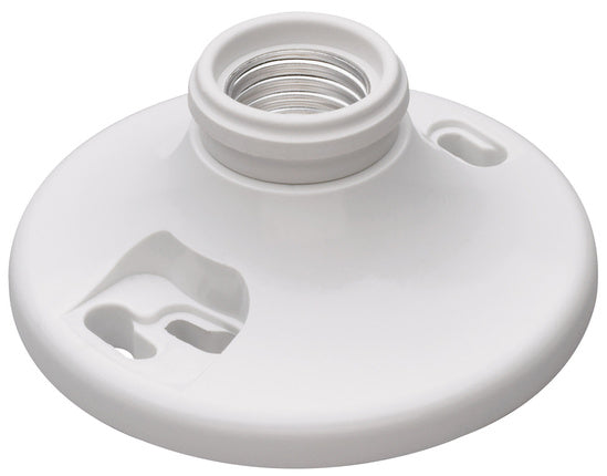 Medium Base Lampholder 4-Terminal 250V, White