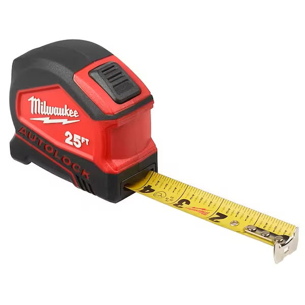 Milwaukee 25ft Compact Auto-Lock Tape Measure 48-22-6825