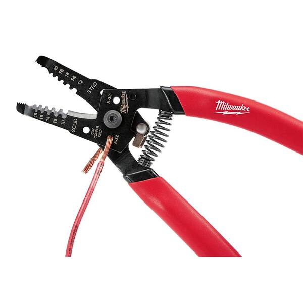 Milwaukee 7-1/8" Wire Stripper/Cutter for Solid & Stranded Wire 48-22-6109