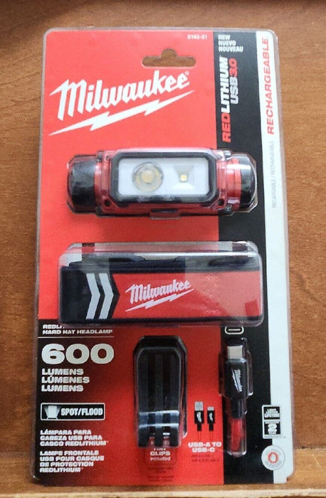 Milwaukee REDLITHIUM™ USB Hard Hat Headlamp 2163-21