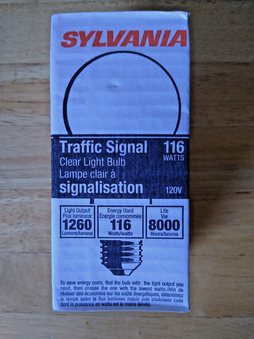 Sylvania Traffic Signal A21 Clear Bulb