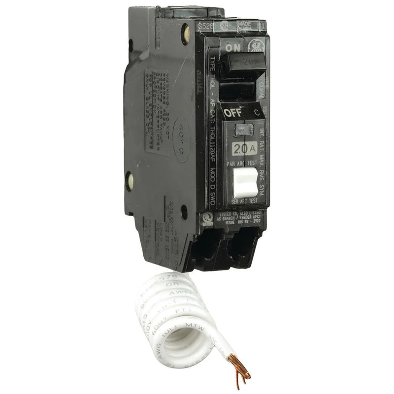 GE 20A 1 in. Single Pole Arc Fault Combination Circuit Breaker