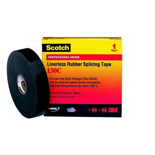 Scotch® 130C Linerless Rubber Splicing Tape