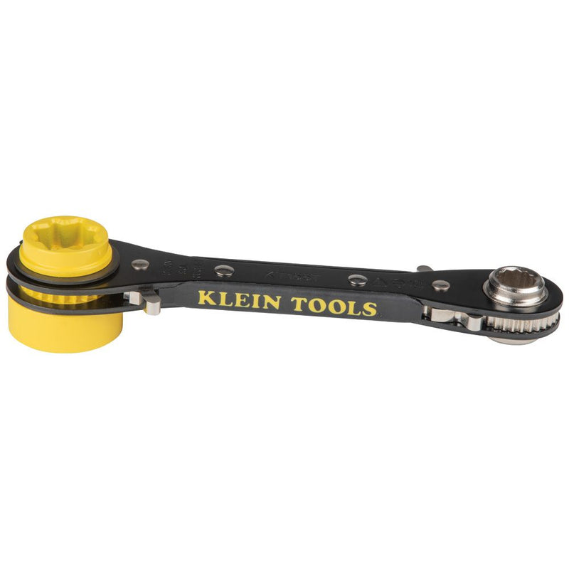 Klein Tools 4-in-1 Lineman's Ratcheting Wrench
